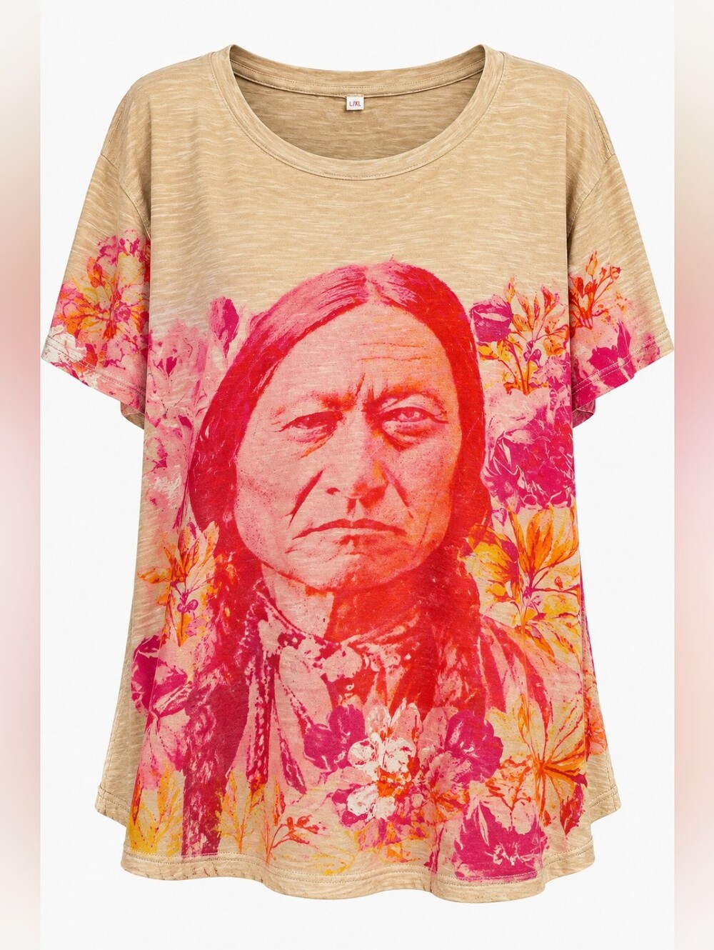 #1919 Paper Lace Wildflower Spirit Graphic Tee – Natural